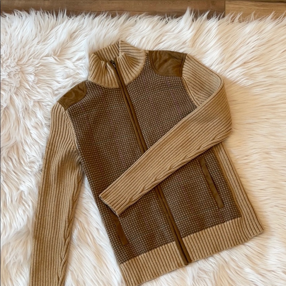 Ralph Lauren cable knit full zip cardigan